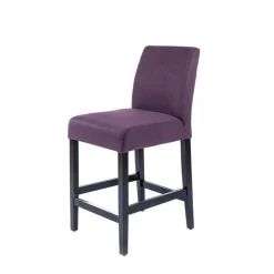 BarFritz Tabouret snack contemporain en tissu et pieds en bois massif