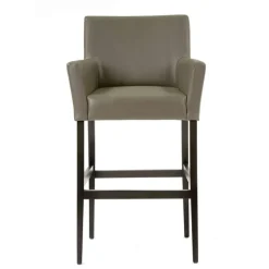 BarMatiz Tabouret de bar avec dossier et accoudoirs en synthétique