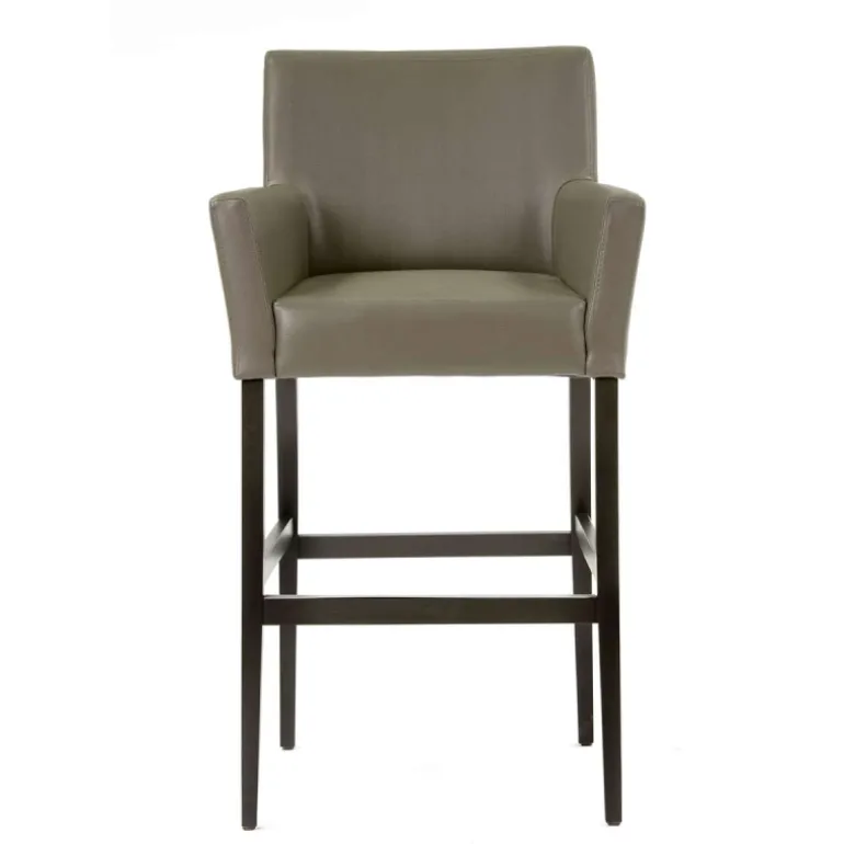 BarMatiz Tabouret de bar avec dossier et accoudoirs en synthétique