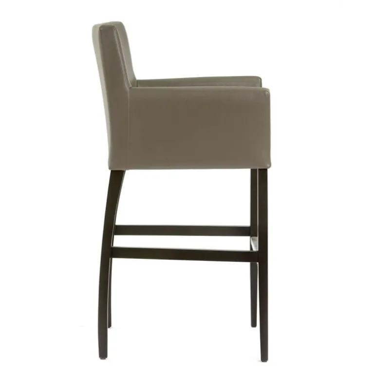 BarMatiz Tabouret de bar avec dossier et accoudoirs en synthétique