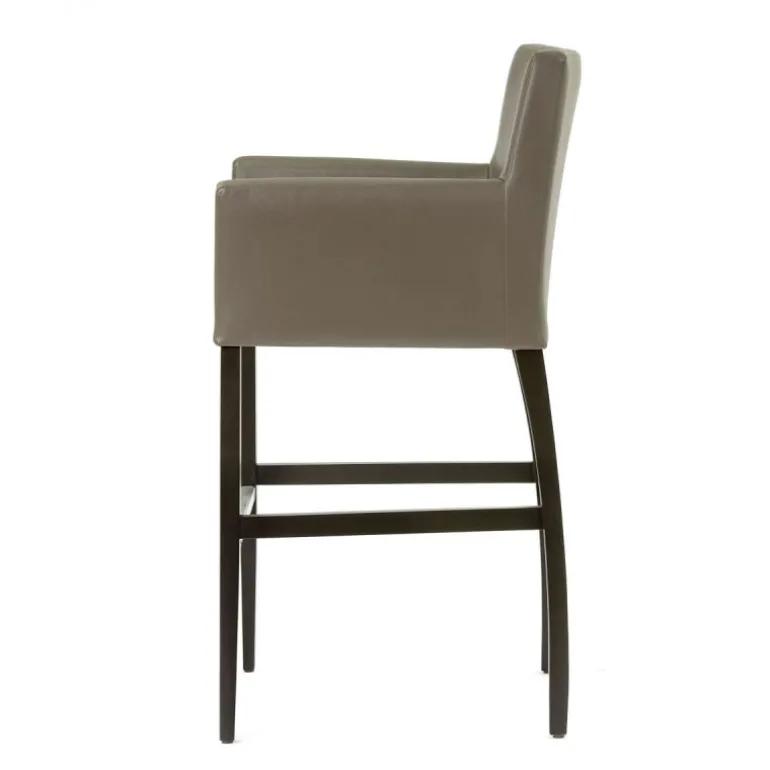 BarMatiz Tabouret de bar avec dossier et accoudoirs en synthétique