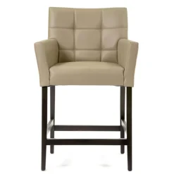 BarMatiz Tabouret snack avec accoudoirs et dossier matelassé