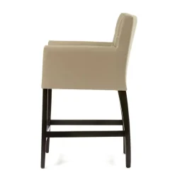 BarMatiz Tabouret snack avec accoudoirs et dossier matelassé