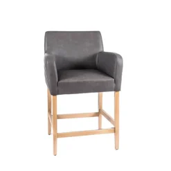 BarMoritz diamant Tabouret snack avec accoudoirs matelassé sur le dossier