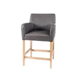 BarMoritz diamant Tabouret snack avec accoudoirs matelassé sur le dossier