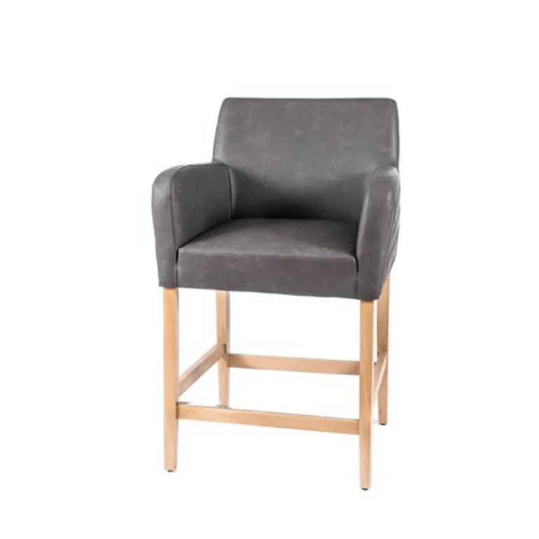 BarMoritz diamant Tabouret snack avec accoudoirs matelassé sur le dossier