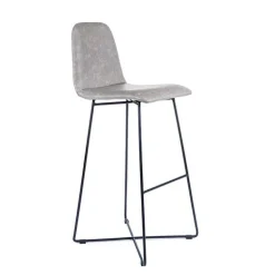 BarPandora diamant Tabouret de bar design scandinave avec pieds filaires noirs