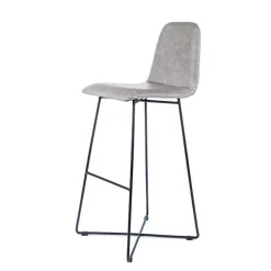 BarPandora diamant Tabouret de bar design scandinave avec pieds filaires noirs
