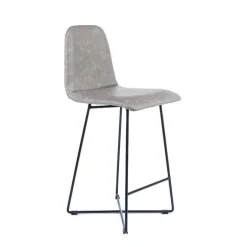 BarPandora diamant Tabouret snack design rembourré avec pieds filaires en métal noir