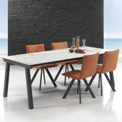 Benidorm Moblibérica® Table moderne extensible en céramique