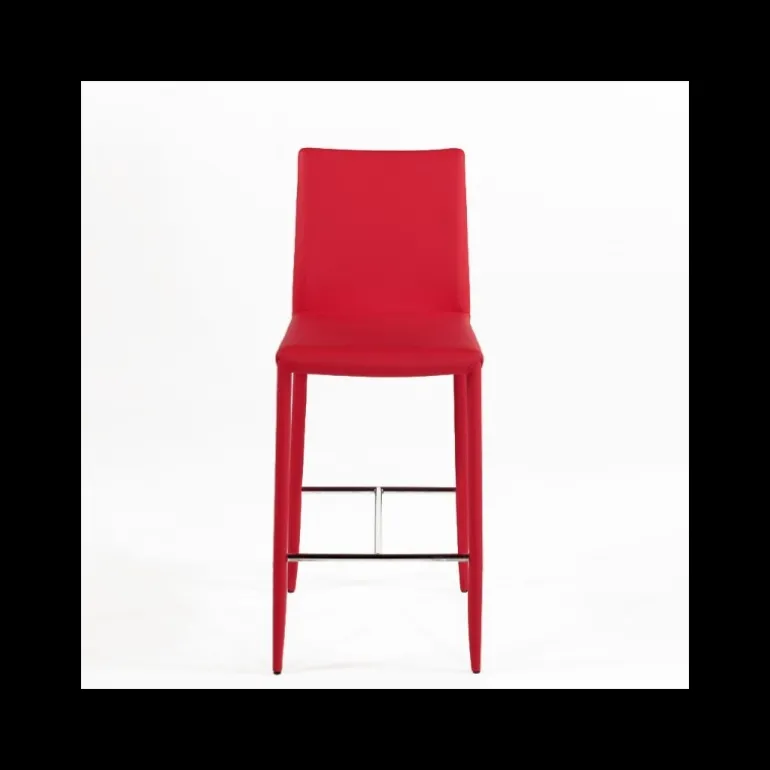 Beo Tabouret contemporain italien en cuir