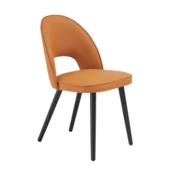 Bistrot Chaise avec dossier ajouré en simili pieds bois