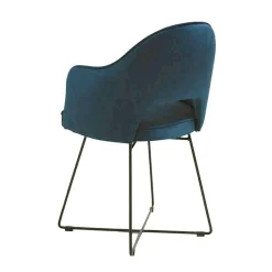 Bistrot Fauteuil design en tissu avec dossier ajouré