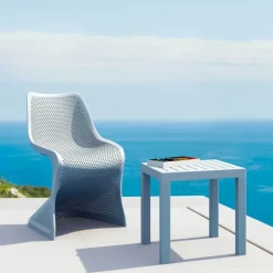 Bloom Chaise de jardin design ajourée en polypropylène