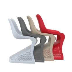 Bloom Chaise design ajourée en polypropylène