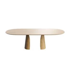 Blossom Mobitec® Table design en bois avec bords arrondis