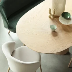 Blossom Mobitec® Table design en bois avec bords arrondis