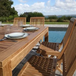 BodiniChaise de jardin pliante en teck massif