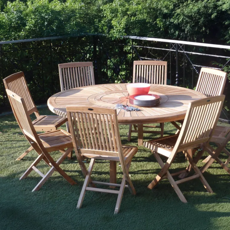 BodiniChaise de jardin pliante en teck massif