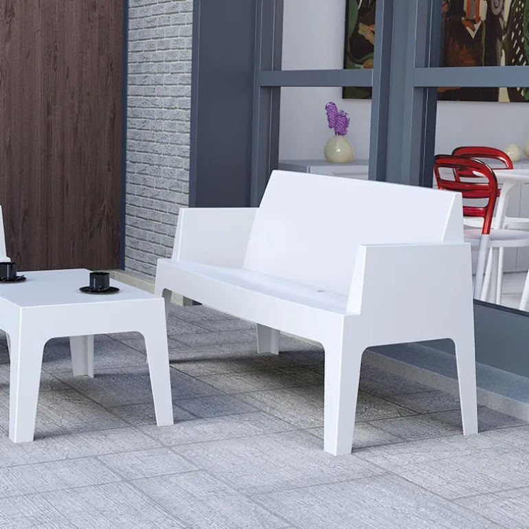 Box Sofa Banquette de jardin en polypropylène