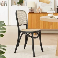 BrasserieChaise bistrot en bois et cannage