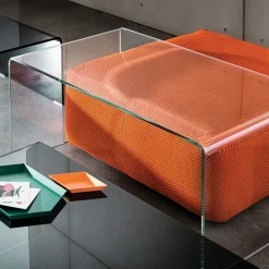 Bridge Sovet® Table basse moderne rectangulaire en verre