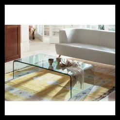 Bridge Sovet® Table basse moderne rectangulaire en verre