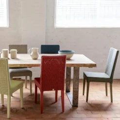 BridgetChaise en loom tressé