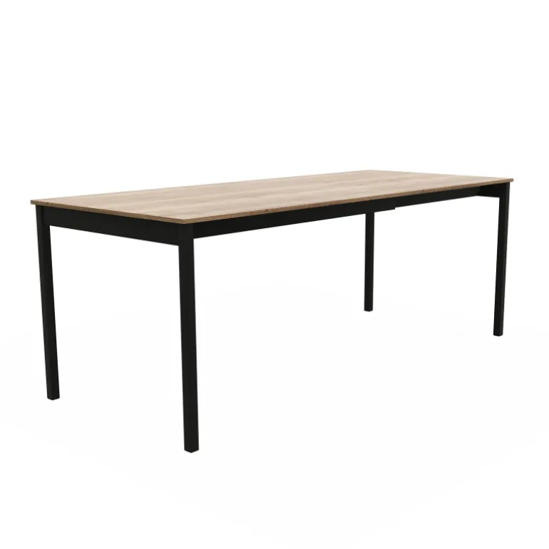 Cabrio Table snack rectangulaire extensible en stratifié fabriquée en Belgique