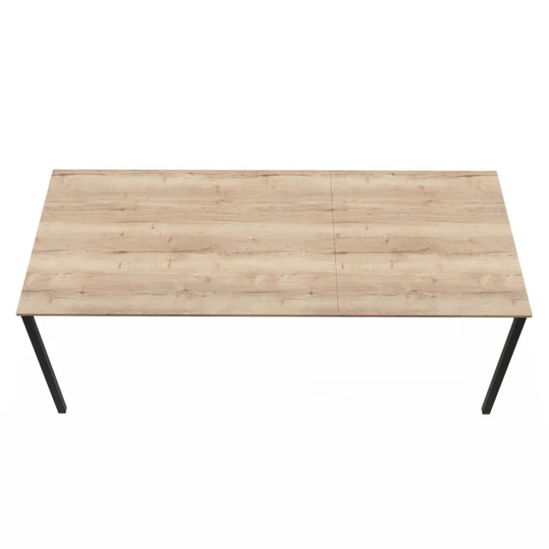 Cabrio Table snack rectangulaire extensible en stratifié fabriquée en Belgique