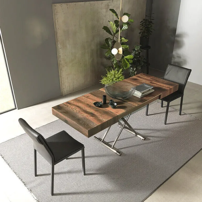 Calypso Table relevable design avec rallonges fabrication italienne