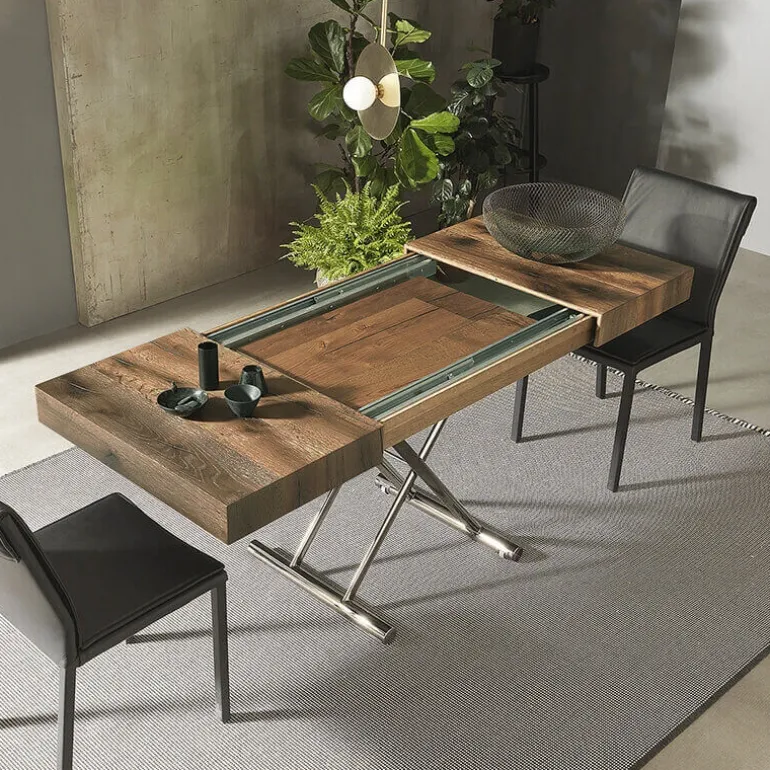 Calypso Table relevable design avec rallonges fabrication italienne