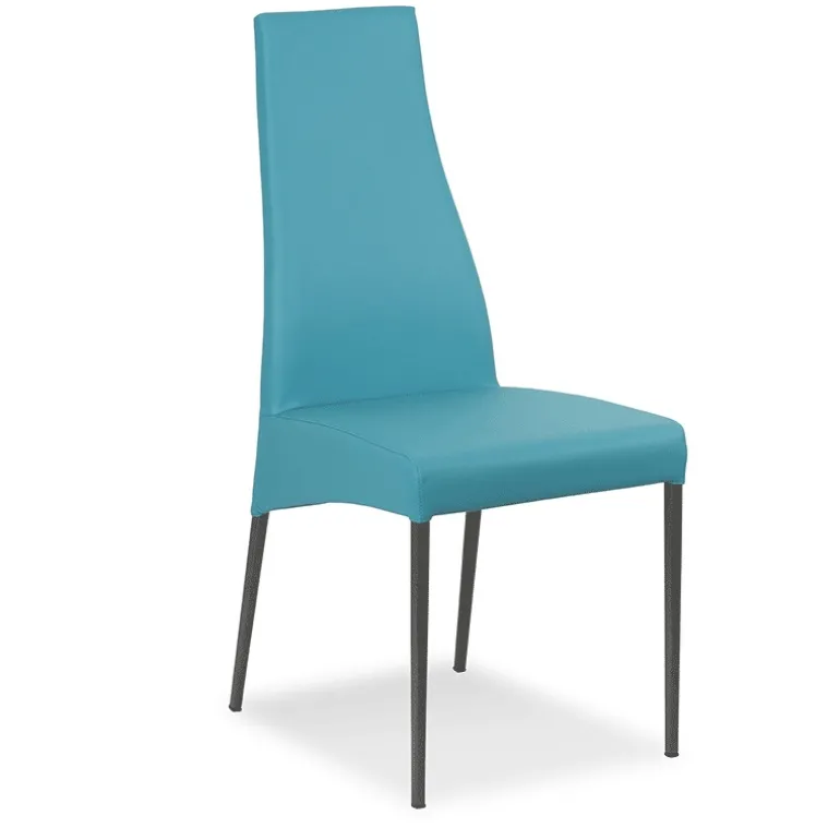 Carla Chaise de salle à manger italienne en synthétique