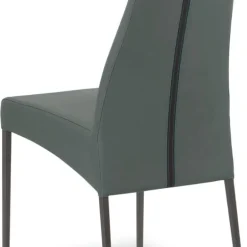 Carla Chaise en cuir de salle à manger italienne