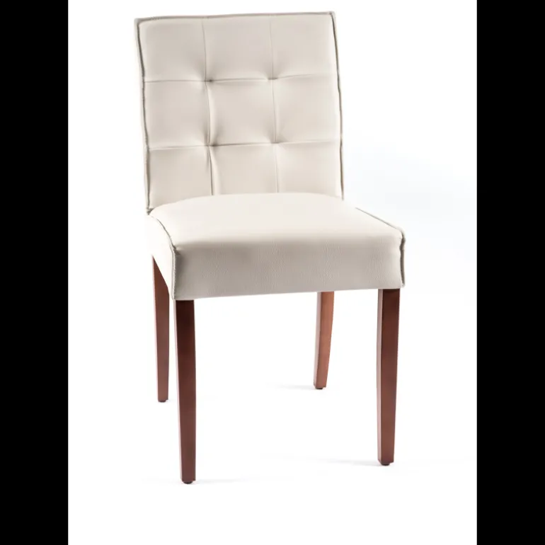 Carpe 2 Chaise matelassée en synthétique et bois