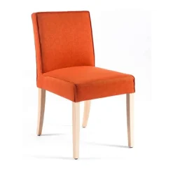 Carpe Chaise contemporaine en tissu et bois