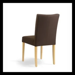 Carré Chaise Mobitec® en tissu et pieds en bois dossier piqué