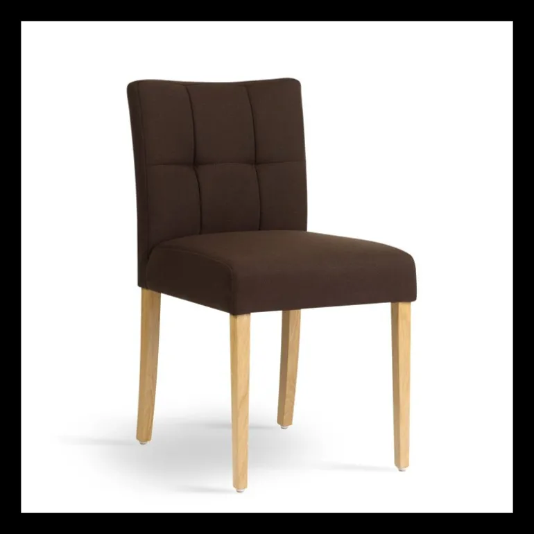 Carré Mobitec® Chaise rembourrée en bois et tissu