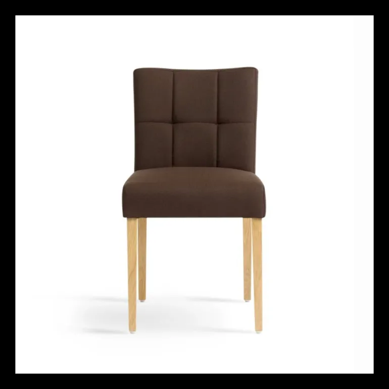 Carré Mobitec® Chaise rembourrée en bois et tissu