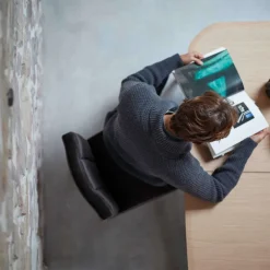 Carré Mobitec® Chaise rembourrée en bois et tissu