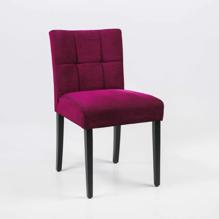 Carré Mobitec® Chaise rembourrée en bois et tissu