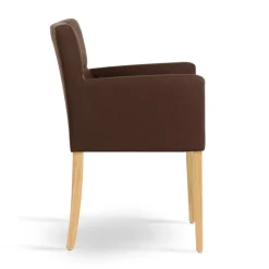 Carré Mobitec® Fauteuil de séjour en bois et tissu