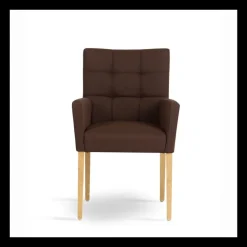Carré Mobitec® Fauteuil de salon contemporain en bois et tissu