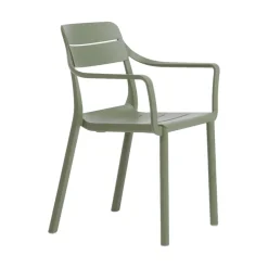 Cassia Fauteuil de jardin empilable en polypropylène
