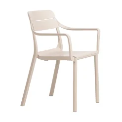 Cassia Fauteuil de jardin empilable en polypropylène