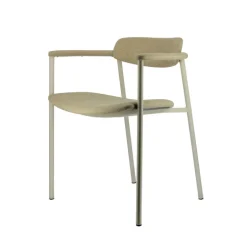 Cassis Fauteuil moderne en tissu avec accoudoirs et pieds en métal