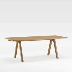 Chevron Table de designer en bois