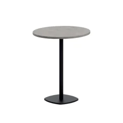 Circa Table snack de cuisine ronde en stratifié diamètre 70 cm avec pied central