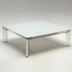 Class Table basse carrée italienne en verre trempé