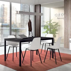 Claudio Chaise moderne en polypropylène et métal